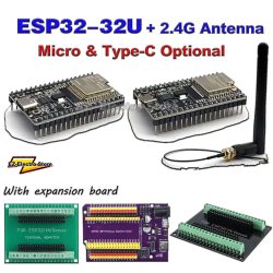 ESP32-WROOM-32U WROVER Modul WIFI-Modul mit 2,4G Antenne Optional ESP32 Entwicklungsboard WROOM-32U für Arduino+