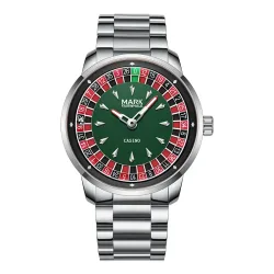 Mark Fairwhale 5031 Neue Top-Marke Herren-Quarzuhr mit Rotierendem Digitalzifferblatt, Unterhaltsame Coole Wasserdichte Uhr mit Nachtlicht, Reloj