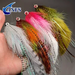 ANFS 1 Stück Premium-Fliegenfischköder, lebensechter Big Game Streamer-Fliegenköder für Lachs, Barsch, Hecht, Forelle ? ideales Geschenk für Angler