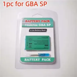 Nagelneu für Game GBA SP 850 mAh wiederaufladbarer Akku und Schraubendreher-Set für Boy Advance / GBA SP Ersatz-Lithium-Ionen-Akku