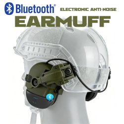 Taktisches elektronisches Anti-Lärm-Schieß-Headset mit Bluetooth-Adapter (optional), Gehörschutz für die Jagd