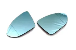 Hochwertiges, blau getöntes asphärisches Seitenspiegelglas für VW Golf MK7