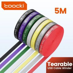 Toocki 5m organizer kabel management trär able organi zador kabel 10mm breite wickler handy zubehör draht kabel organizer