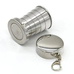Outdoor Tragbare Outdoor Camping Tragbare Metall Edelstahl Teleskop Tassen Klapp Tassen Getränke Tassen.