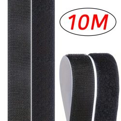 1-10M Klettverschlüsse Selbstklebendes Klettband Verschluss Haus Diy Magic Tap Auto Doppelseitige Rolle Starker Kleber Home Strap Streifen