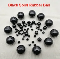 Schwarzer Vollgummiball 2mm 3mm 4mm 5mm 6mm 8mm 10mm ~120mm Ölbeständige Hochelastische Dichtung für Industrie DIY Spielzeugpistole Schleuder