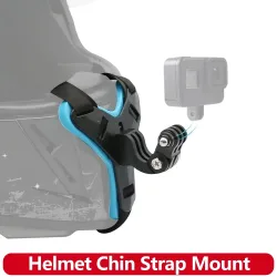 Motorradhelm Kinnriemenhalterung für GoPro Hero 13 12 11 10 9 8 DJI Osmo Insta360 SJCAM SJ4000 AKASO Action Kamerazubehör