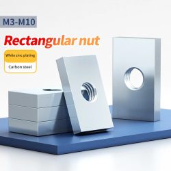 Kohlenstoffstahl Verzinkte Rechteckige Mutter Eisen Quadratisches Aluminiumprofil Schiebemutter Quadratmutter M3 M4 M5