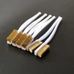 1/3/5-teiliges Mini-Messing-Drahtbürsten-Set zur Entfernung von Farbe und Rost, industrielles Metall-Poliergrat-Reinigungswerkzeug