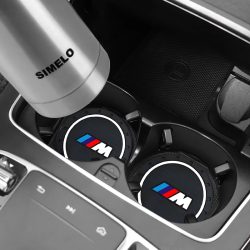 BMW M Auto-Getränkehalter-Matte aus Silikon, rutschfeste Unterlage für X1 X2 X3 X4 X5 F48 G01 E84 E83 F39 F10 F30 G11 G07 G86 G60 E60