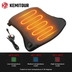 KEMITOUR 12 V Motorrad Beheiztes Sitzkissen Universal Für ATV Raptor 700 Für R1200GS F800GS MT07 MT09 Winter Wärmer Sitzbezug
