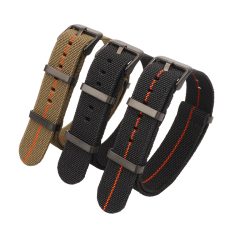 Waschbares elastisches Nylon-Armband für Seiko 60er Jahre, französische Truppen, Fallschirmtasche, Nato-Armband, 18 mm, 20 mm, 22 mm, wasserdichtes Outdoor-Armband