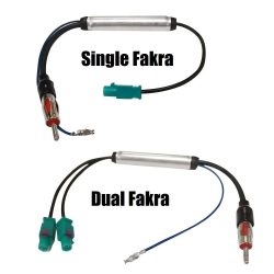 Auto Spezielle Radio Antenne AM/FM Audio Radio Signal Verstärker Dual Fakra RF Radio Antenne Antenne Adapter für Volkswagen
