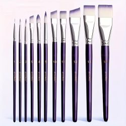 7/11-teiliges professionelles Malpinsel-Set, breite und feine Pinsel für künstlerisches Make-up und Design, Pinsel für Gesichts- und Körperkunst