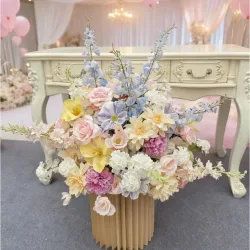 Maßgeschneiderte künstliche Blumenkugel, Hochzeitsdekoration, Tischdekoration, Hochzeitsstrauß, Straßenführung, Seidenblumenkugel, Display-Requisiten