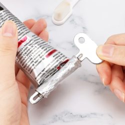 Edelstahl Zahnpasta Squeezer Werkzeug Haar Öl Farbe Squeezer Drehen Spender für Salben Kosmetik Badezimmer Zubehör