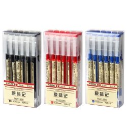 54-teiliges Set Japanische Feinschreibstifte 0,35mm Schwarz Blau Rot Tinte Gelstift Kugelschreiber Schule Büro Schüler Schreibwaren