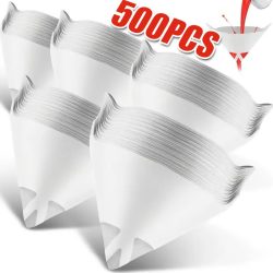 10-500PCS Auto Einweg Papier Filter 190 Mesh Reinigung Sieben Tasse Farbe Spray Mesh Konische Nylon Mikron papier Trichter Werkzeuge