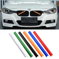 2 stücke Auto Frontgrill Zierleisten v Klammer m Sport Bar Dekoration für BMW F20 F21 F22 F23 F30 F31 F32 F33 F34 F35 F36 F40 F45 F46