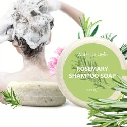 Rosmarin-Shampoo, Haarwachstumsseife, feuchtigkeitsspendende Ölkontrolle, nicht reizend, erhöht den Glanz, nährendes, haarstärkendes Shampoo