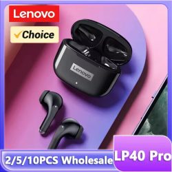 Lenovo LP40 Pro Kopfhörer Kabellos Bluetooth 5.4 TWS Hifi Stereo Ohrhörer Gaming Sport Touch-Steuerung HD-Anrufe mit Mikrofon Earbuds