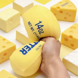 Butter-Stick Squishy Fidget Spielzeug Elastischer Käsestab Lustiges Quetsch-Scherzspielzeug Stress- und Angstabbau-Spiel
