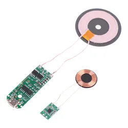 1X Universal Tragbare 15W Qi Schnelle Lade Drahtlose Ladegerät PCBA DIY Standard Zubehör Sender Modul Spule Platine