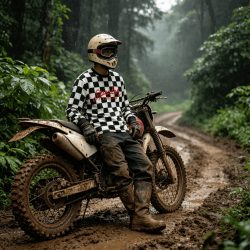 DEUS EX MACHINA Racing Team MX Motocross-Trikot, langärmelig, Downhill, MTB, Ciclismo, Motorrad, Radfahren, Kleidung, BMX, T-Shirt, Fahrrad