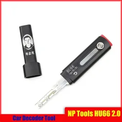 NP Tools HU66 2.0 Pro Twist Decoder 2in1 Auto Decoder Werkzeug mit Griff Hu66 Kwik Decoder Schlosserzubehör für VW Hardware-Tools
