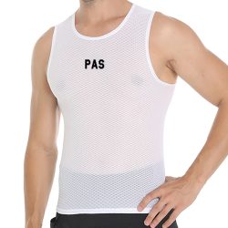 Herren Radsport-Baselayer Ärmellos PAS Pro Fahrrad-Unterwäsche MTB Rennrad Unterhemd Atmungsaktives Mesh Schnelltrocknendes Radtrikot