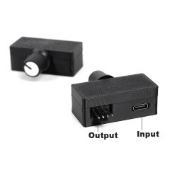 4-poliger Lüftergeschwindigkeitsregler, PWM-Lüfterregler, USB auf Typ-C-Stromversorgung, DIY wassergekühlter Kühler, Wasserpumpen-Konverter-Adapter
