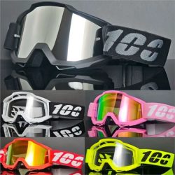 Langlebige Motorrad-Rennbrille Klare PC-Linse Winddichte Offroad-Motorradbrille