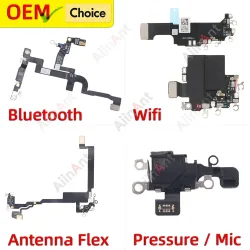 OEM NFC Bluetooth GPS Mobilfunkantenne WLAN-Signalstärke Mikrofon WLAN-Flexkabel für iPhone 16 Pro Max Plus 16e Ersatzteile
