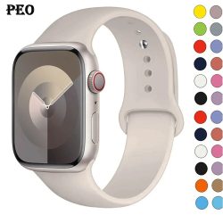 Silikonband für Apple Watch Armband 44mm 45mm 40mm 41mm 42-46mm 49mm Sportarmband iWatch Serie 11-10-9-8 7 6 5 4 SE-Ultra 2/3
