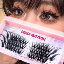 Neue kreuz und quer verlaufende Katzenaugen-falsche Wimpern, koreanisches Make-up, geflügelte DIY-Wimpernverlängerungen 2024, Cluster-Wimpern