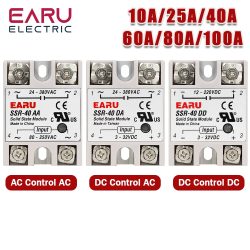 Halbleiterrelais Einphasig SSR-25DA SSR-40DA SSR-40AA SSR-40DD SSR 10/25/40/60/80/100A DD DA AA für PID-Temperaturregelung