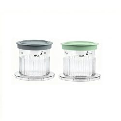 ?BRANDNEU?Für Cuisinart kompatible 2er-Pack Dessertbecher mit Deckel für Fastfreeze 5-in-1-Eismaschine