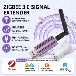 USB Zigbee Signalverstärker Reichweitenverlängerer Hochleistungsantenne Smart Home Mesh Booster Kompatibel mit Tuya Smart Life Home Assistant Z2M
