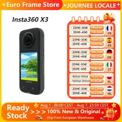 INSTA360, Insta360 X3 ? robuste Action-Kamera mit 1/2-Zoll-48MP-Sensoren, 5.7K Active HDR-Video, 72MP-Foto, 4K-Einzelobjektiv Insta360 X3 Kamera