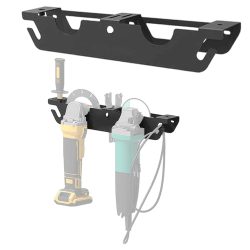 Winkelschleifer-Halter, robuster Werkzeugständer aus Metall mit Kabelaufhänger, Wandhalterung für Polierer, Schneider, Werkstatt, Garage, Organizer