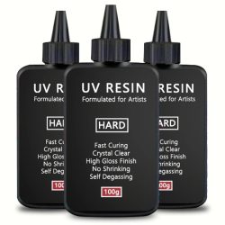 Kristallklares, hartes UV-Harz, verbesserte Formel, ultraviolettes, schnell aushärtendes Harz für die Schmuckherstellung, hartes, transparentes Solar-Heilharz