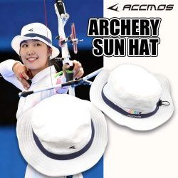 Accmos Archery Verstellbarer Sonnenhut aus gewaschener Baumwolle, Größe M/L, schnell trocknender Sonnenschutz und Sonnenschutz, bequemer Hut
