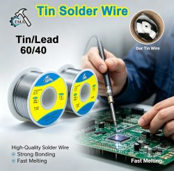 Lötdraht 60/40 oder 25/75 Zinn-Blei mit Flussmittelkern, Mehrzweck-Schweißdraht für Elektronik & Haushaltswerkzeuge 50/100g