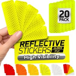 Helm Auto Sicherheit Warnung Reflektierende Aufkleber Wasserdichte PVC Hohe Sichtbarkeit Warnstreifen Nacht Sicherheit Rahmen Reflektor Aufkleber