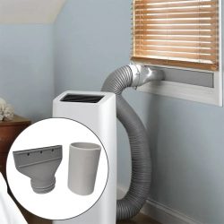Flachschlauchadapter für Klimaanlagen und Abluftlösungen für einfache Einrichtung mit feststellbaren Laschen für sicheren Befestigung