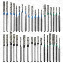 SF Typ 10 Stück Dental FG Diamantbohrer Dental High Speed Handstückbohrer Dental Diamantbohrer 1,6 mm Schaft