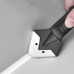 Kartuschenwerkzeug aus Silikon |   5-in-1-Werkzeug zum Endbearbeiten von Dichtmitteln |   Dichtungsentferner, Glaskleber, Winkelschaber für Badezimmer, Küche, Boden