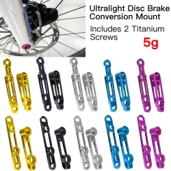 Ultraleichte Rennrad-Scheibenbremsenhalterung, 160 mm Konverter für kompatible Shimano R8170 105 DA SRAM, rote Vorder- und Hinterradbremse