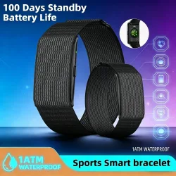 LAXASFIT 2026 Neue Smartwatch ohne Bildschirm für Herren Laufverfolgung Ultraleichtes Armband Blutsauerstoff Herzfrequenz 24H Gesundheits- und Sportfunktionen