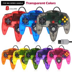 8 farben Wired Gamepad Für N64 Konsole Joypad Steuerung für N64 Klassische Joystick Retro Spielkonsole Gamepad Zubehör